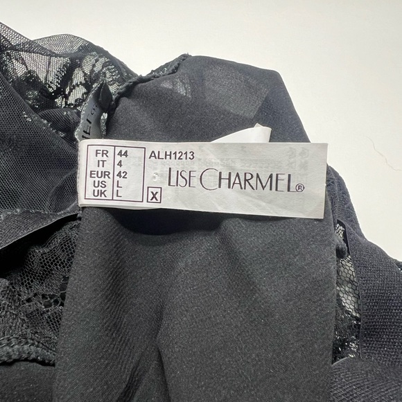 Lise Charmel Nightie Lingerie with Leavers Lace in Black - Picture 5 of 5